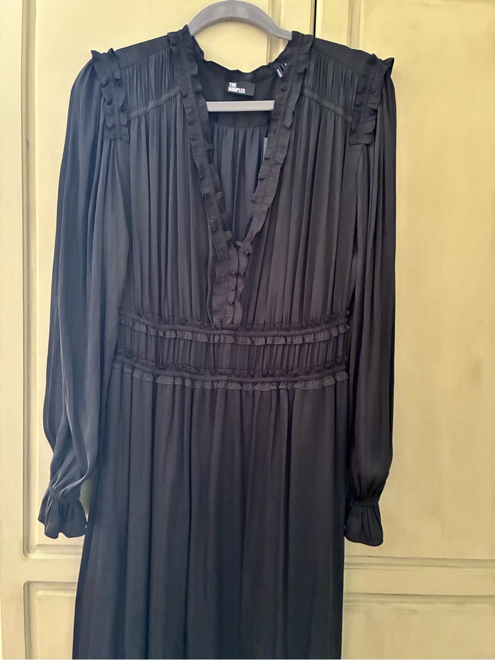 NWT THE KOOPLES BLACK MIDI DRESS SZ L - Picture 5 of 12